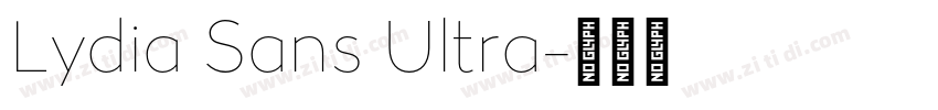 Lydia Sans Ultra字体转换 Lydia Sans Ultra字体转换
